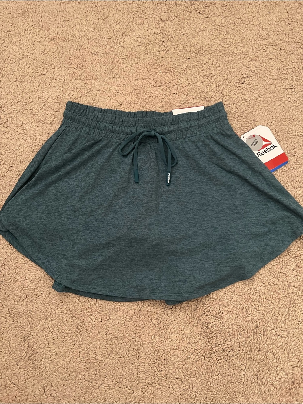 Reebok Women's Dark Teal Drawstring Athletic Skort